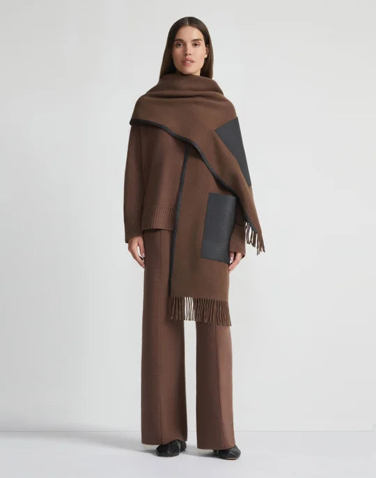 Leather Pocket Shawl