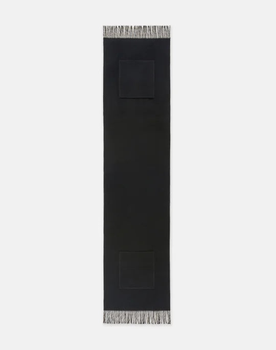 Cashmere Wool Patch Pocket Shawl