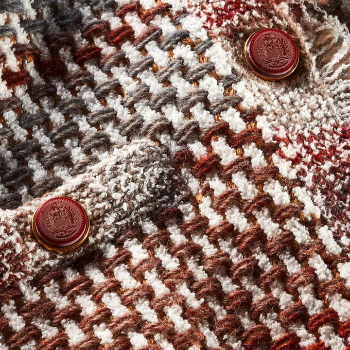 Sariyah Knit Jacket - Red Multi - M