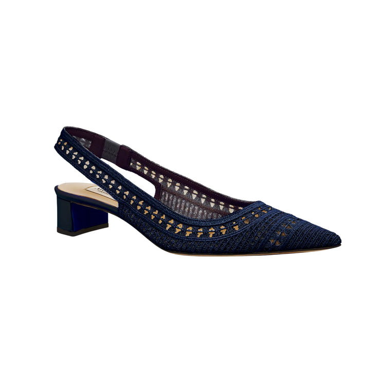 Trieste 35 Slingback Pump in Navy