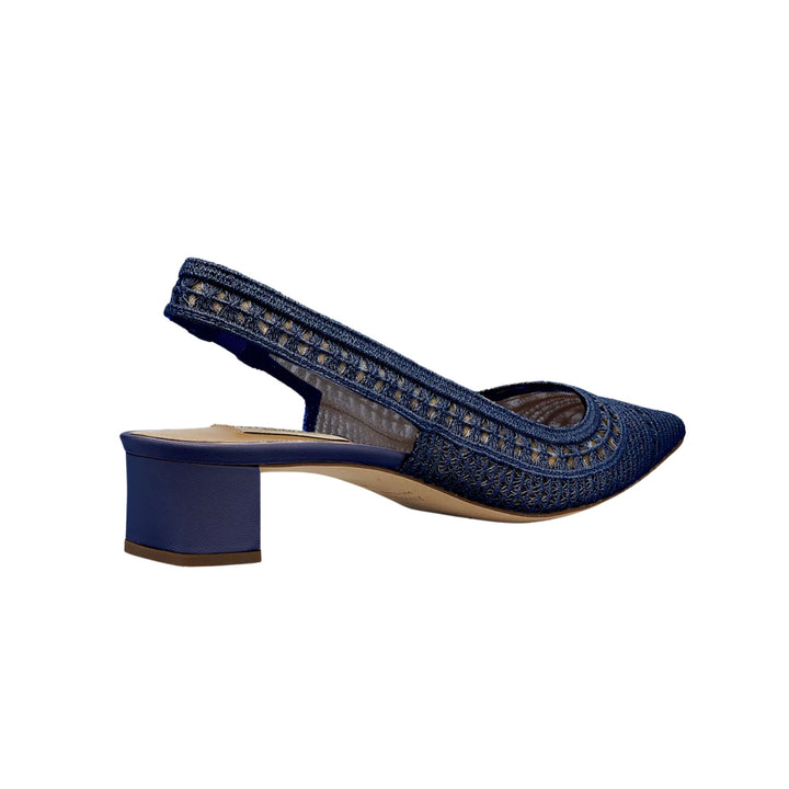 Trieste 35 Slingback Pump in Navy