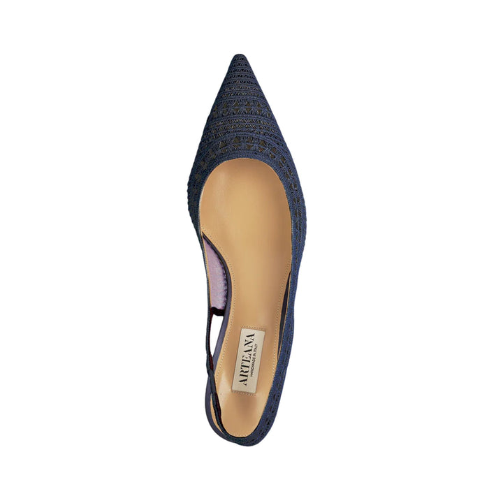 Trieste 35 Slingback Pump in Navy