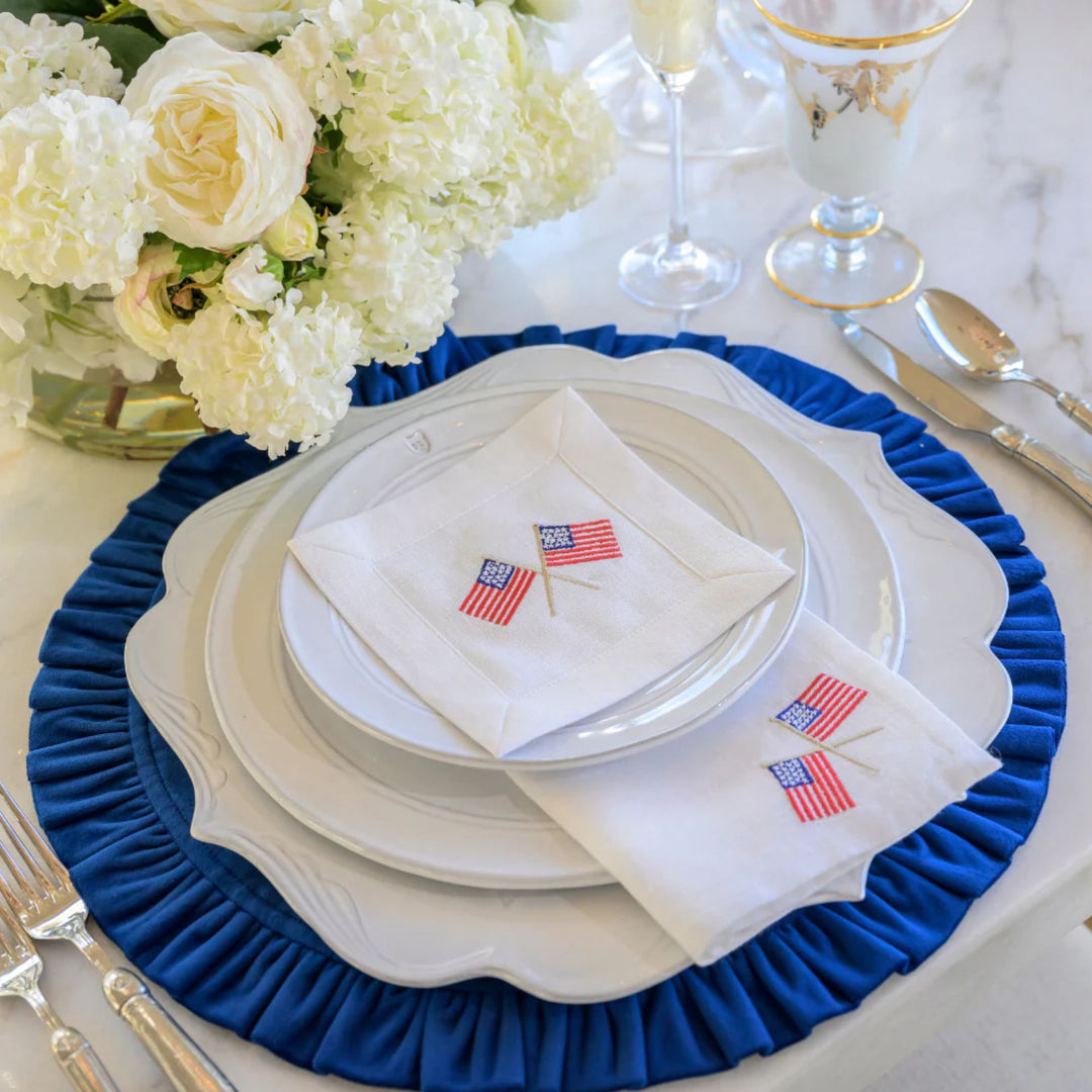 American Flag Cocktail Napkin