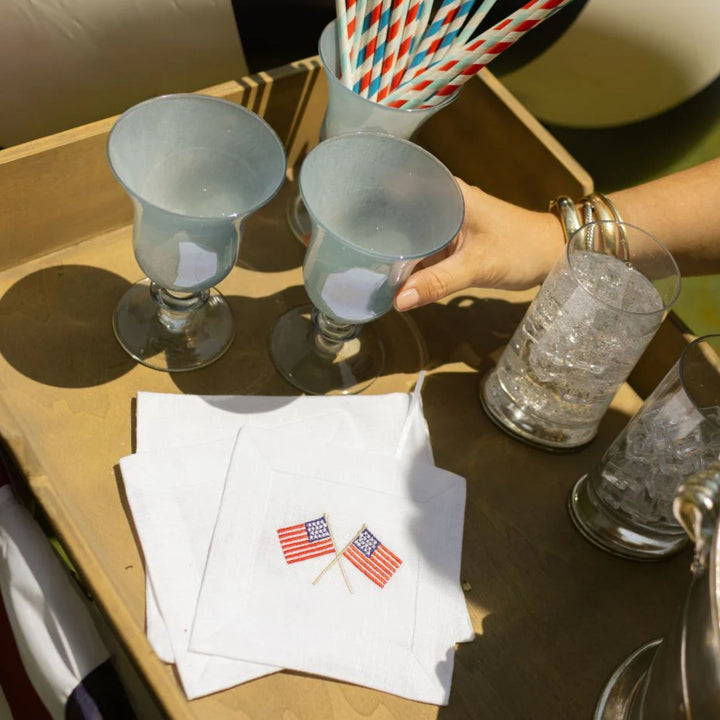 American Flag Cocktail Napkin