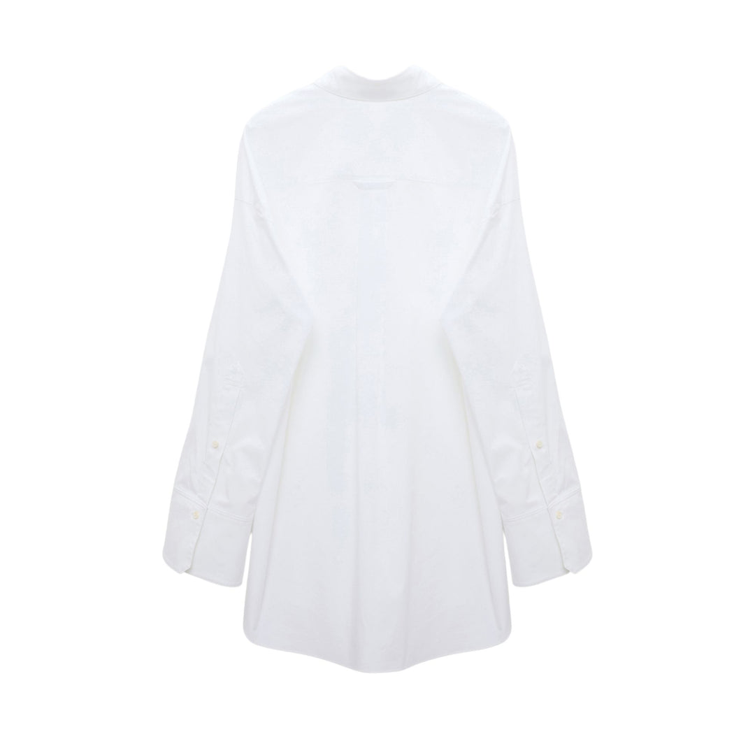 Poplin Power Blouse - Pure White