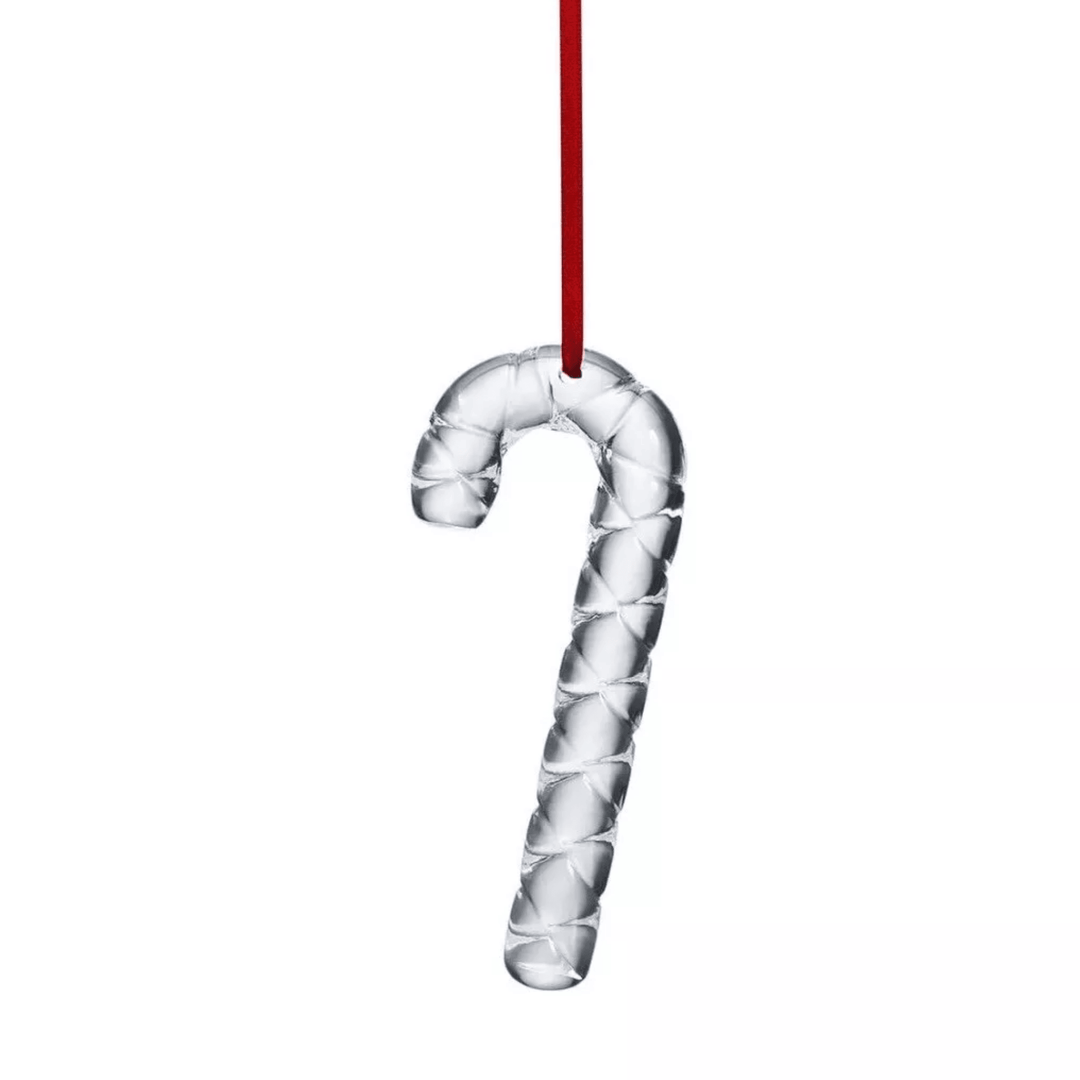 Candy Cane Ornament Clear