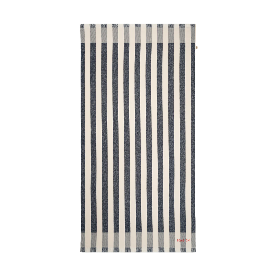 Plage Towel in Navy Stripe