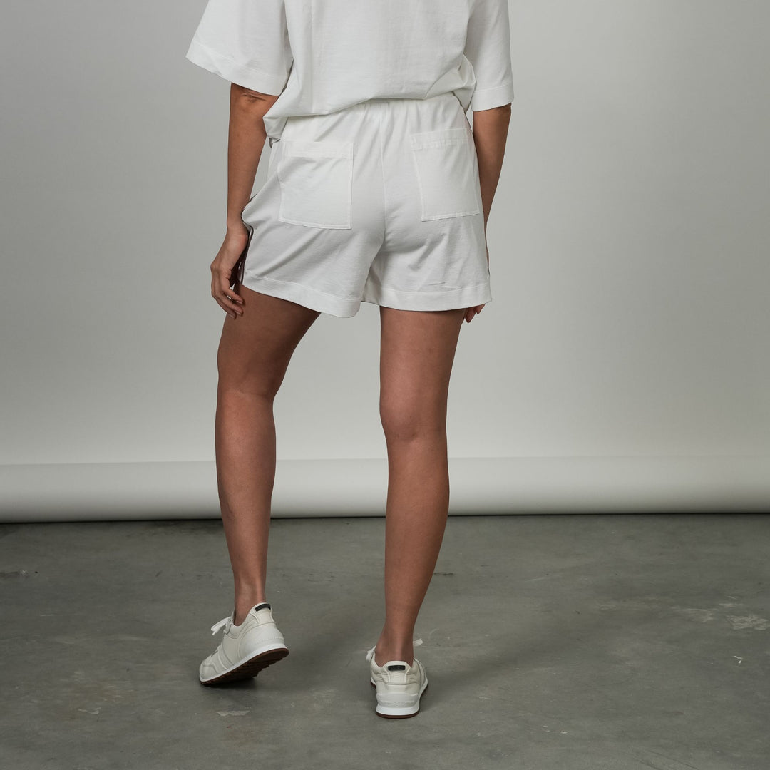Cotton Shorts with Monili Detail