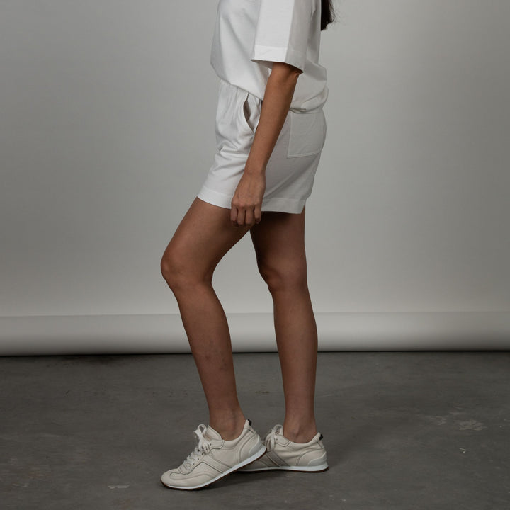 Cotton Shorts with Monili Detail