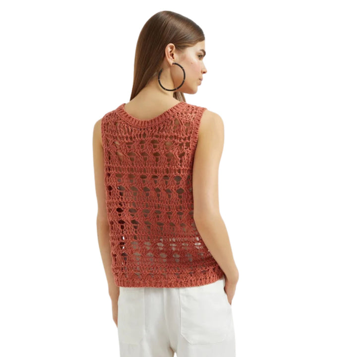 Openwork Sleeveless Knit