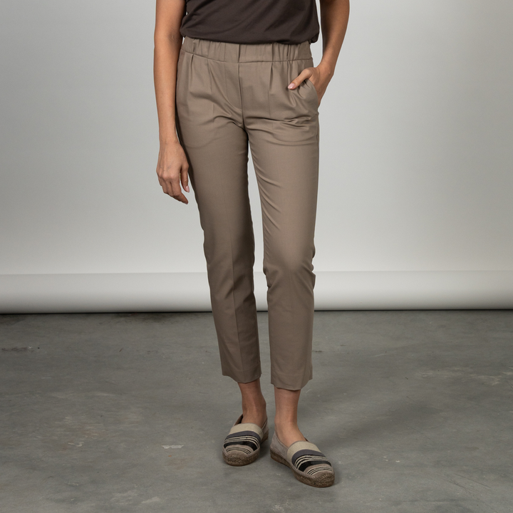 Cotton Gabardine Pull On Pant