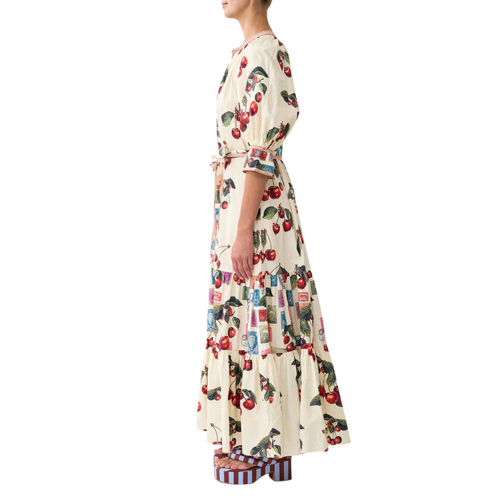 Tiered Shirt Dress With Short Sleeve