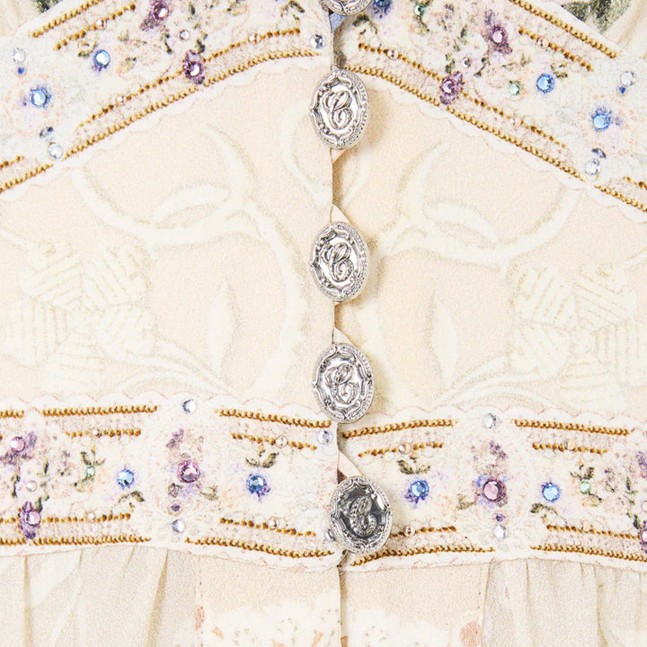Kimono Sleeve Dress With Shirring Detail