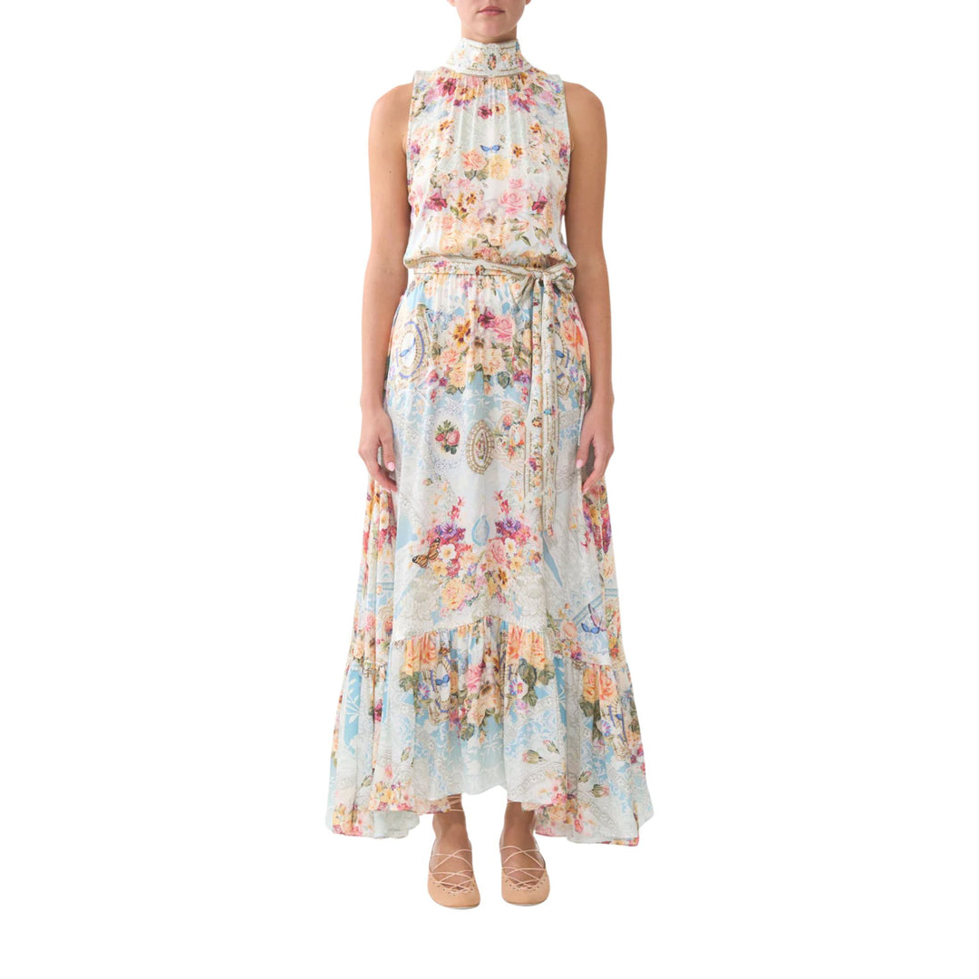 Necktie Dress With Elasticated Waist