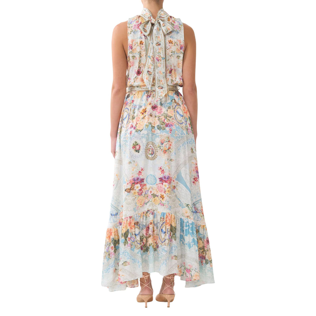 Necktie Dress With Elasticated Waist
