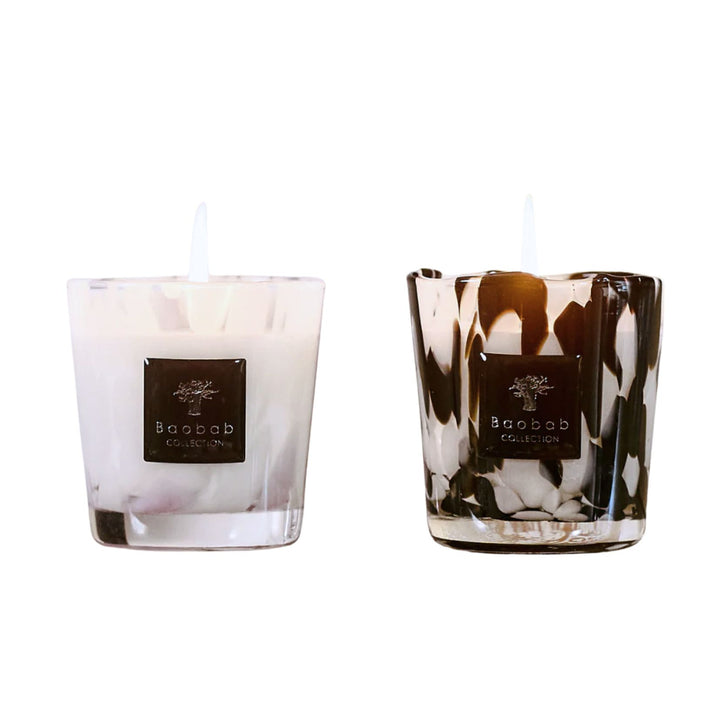 Black/White Pearls Candle Duo - Max 08