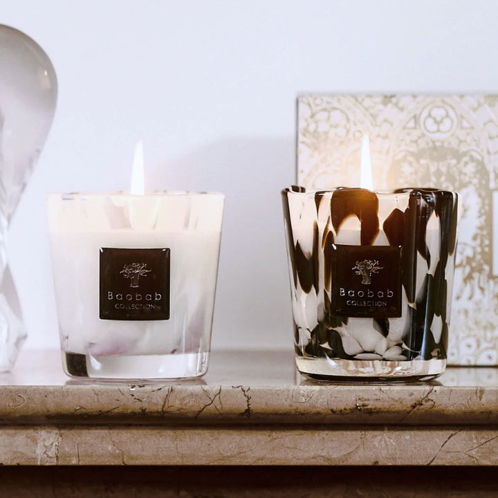 Black/White Pearls Candle Duo - Max 08