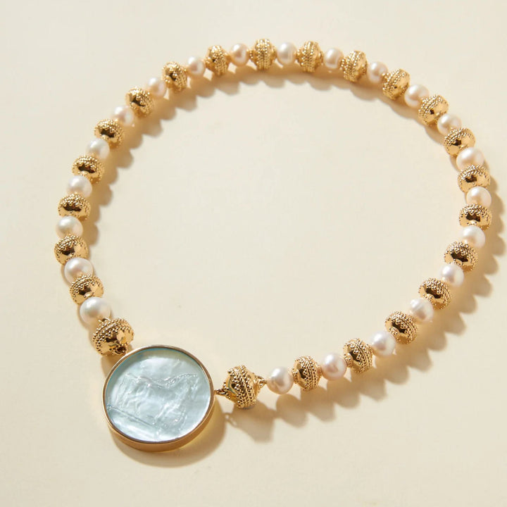 Signature Bead and Pearl Necklace