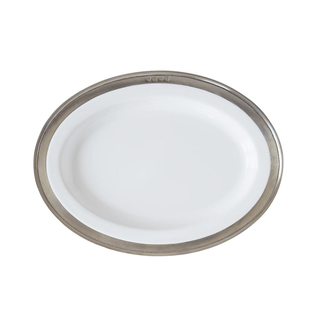 Convivio X-Small White Oval Serving Platter