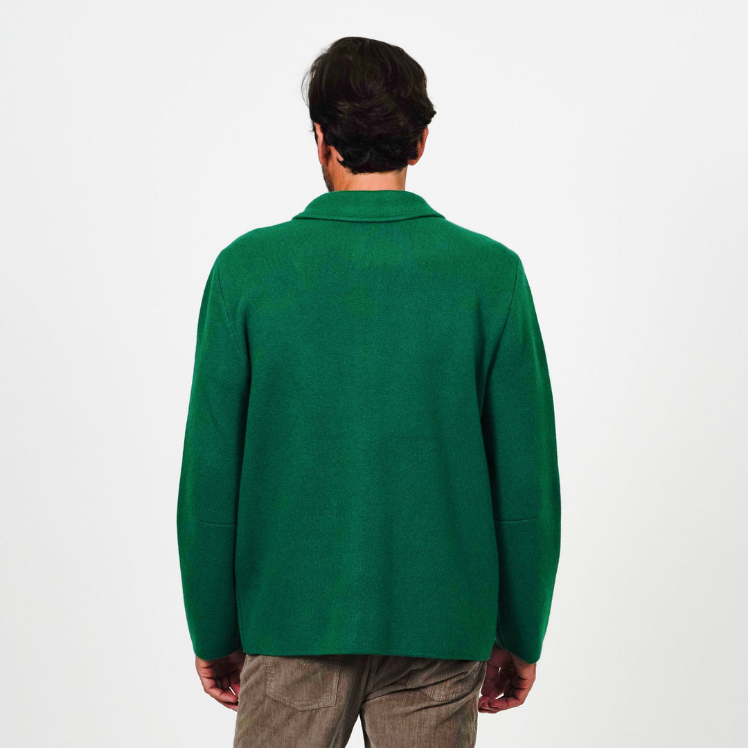 Zip Front Wool Sweater