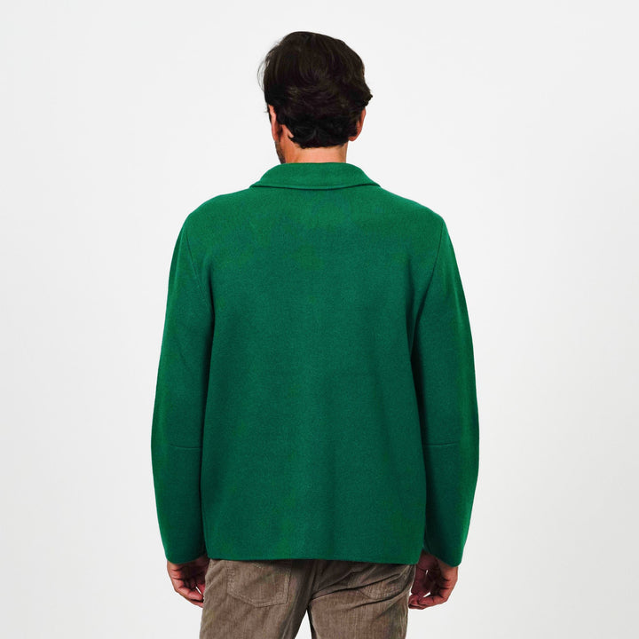 Zip Front Wool Sweater