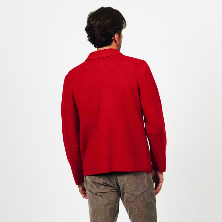 Zip Front Wool Sweater