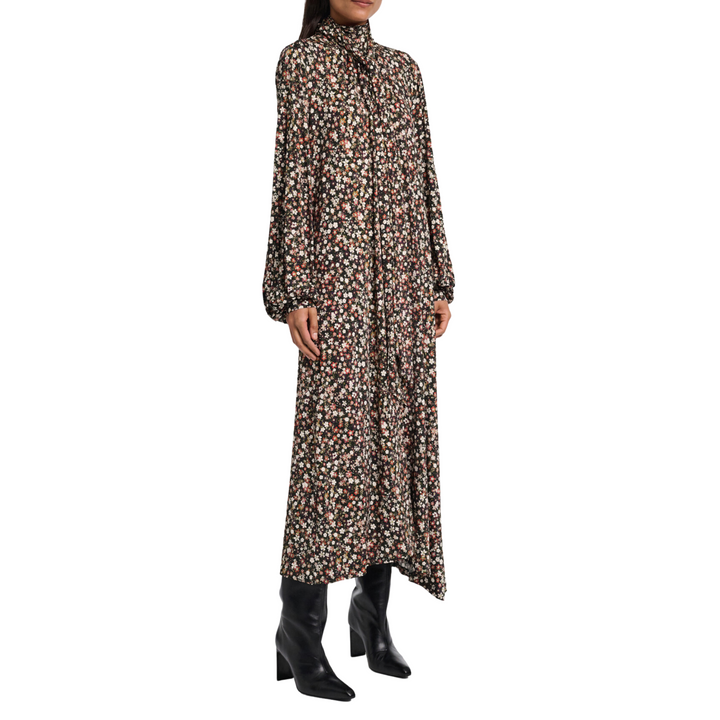 Millefleurs Dancing Dress - Black Flower - 3