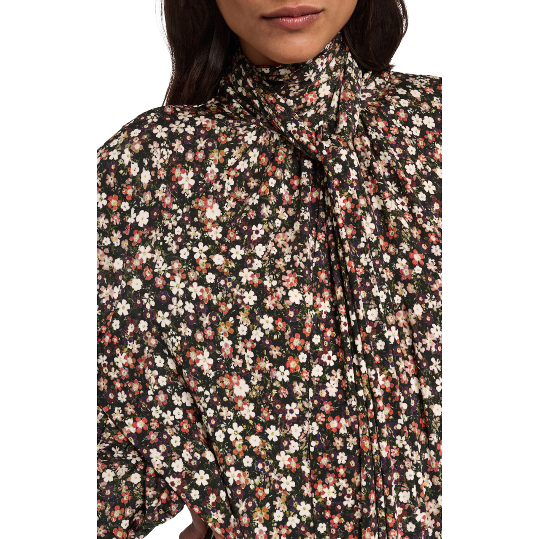 Millefleurs Dancing Dress - Black Flower - 3