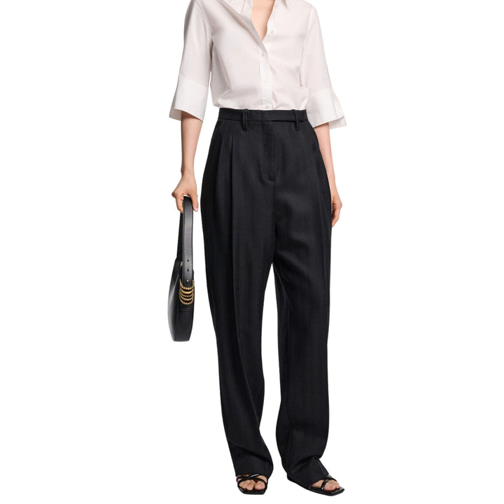 Half-Sleeve Poplin Power Blouse