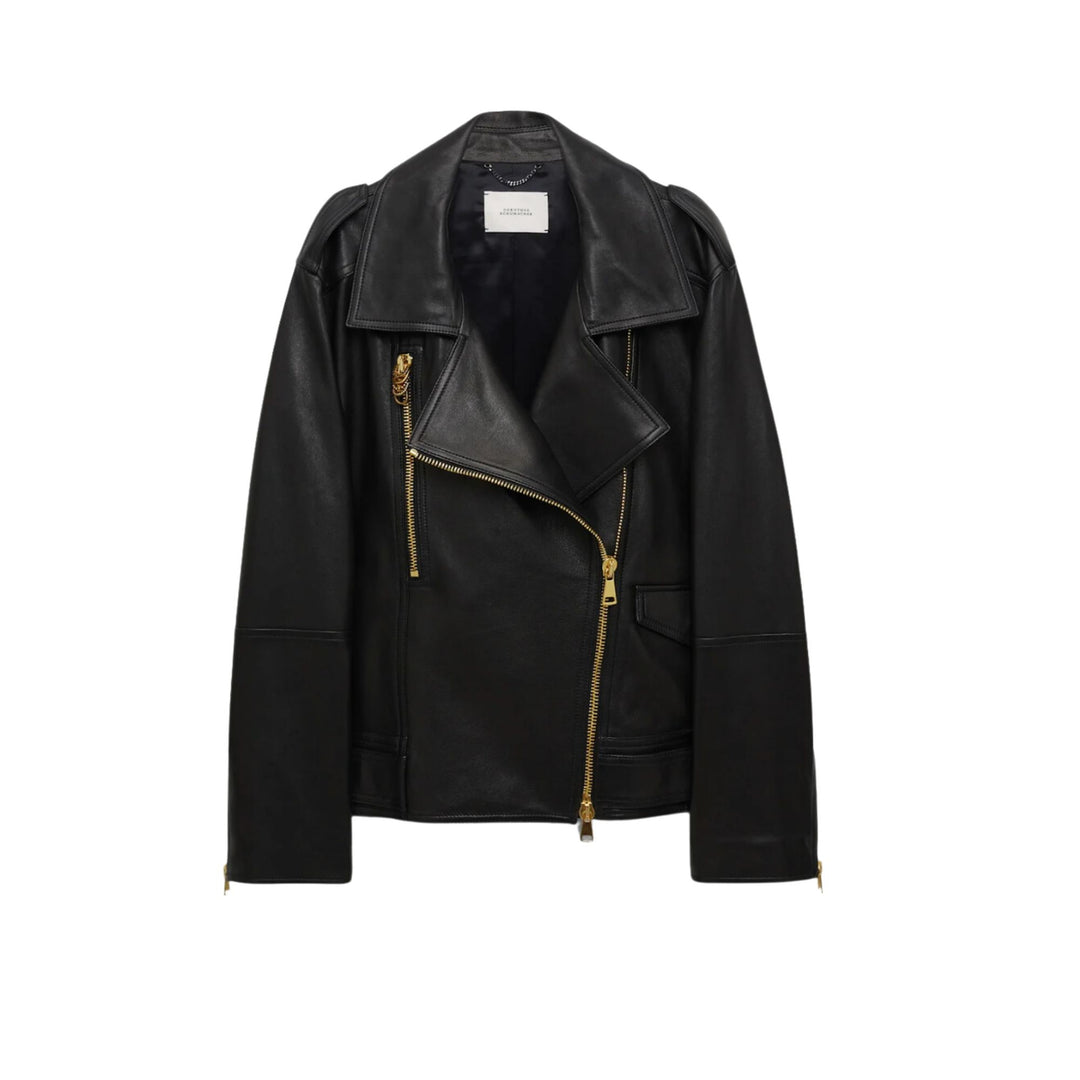 Sleek Statement Jacket - Deep Black