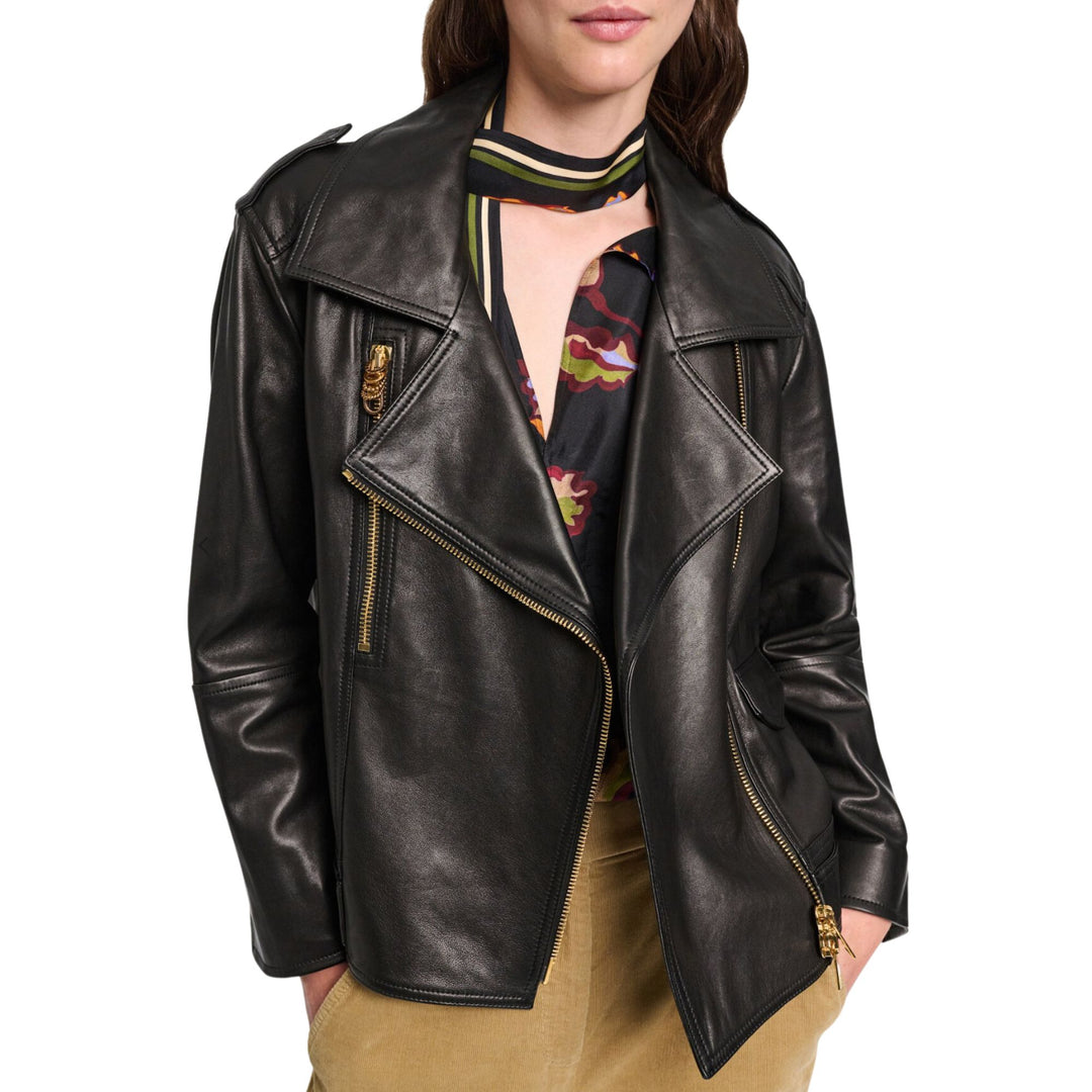 Sleek Statement Jacket - Deep Black