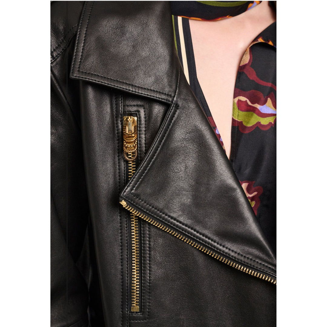 Sleek Statement Jacket - Deep Black