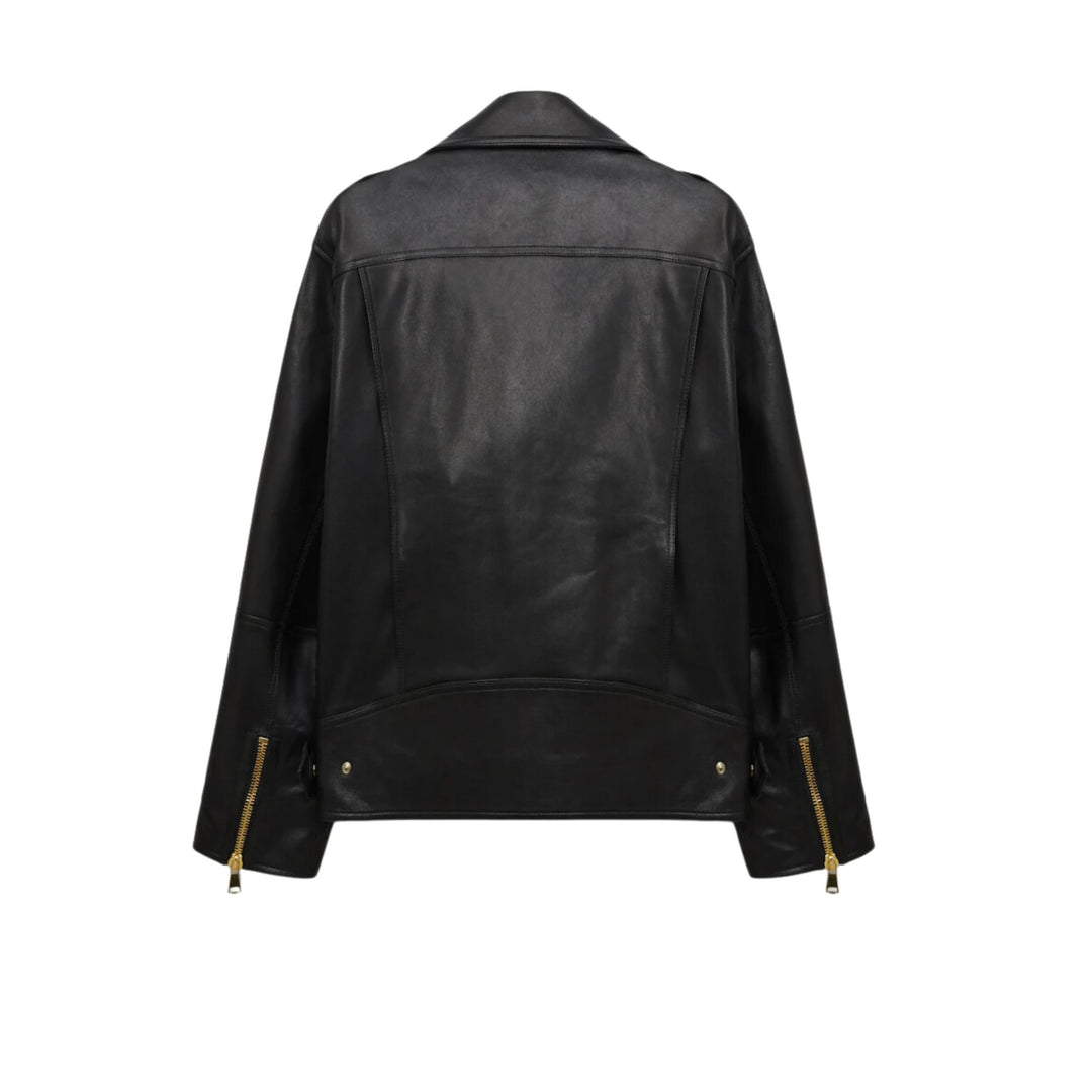 Sleek Statement Jacket - Deep Black