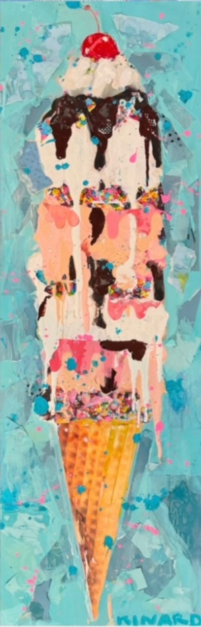 The Neapolitan 36x12 Original Art Piece by Christy Kinard