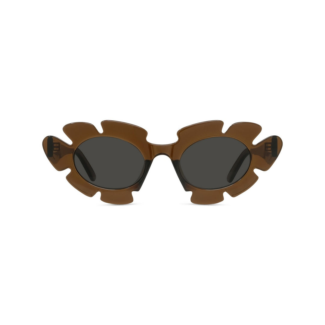 Shiny Beige Sand Transparent Cat eye Full rim  Sunglasses LW40088U-47A