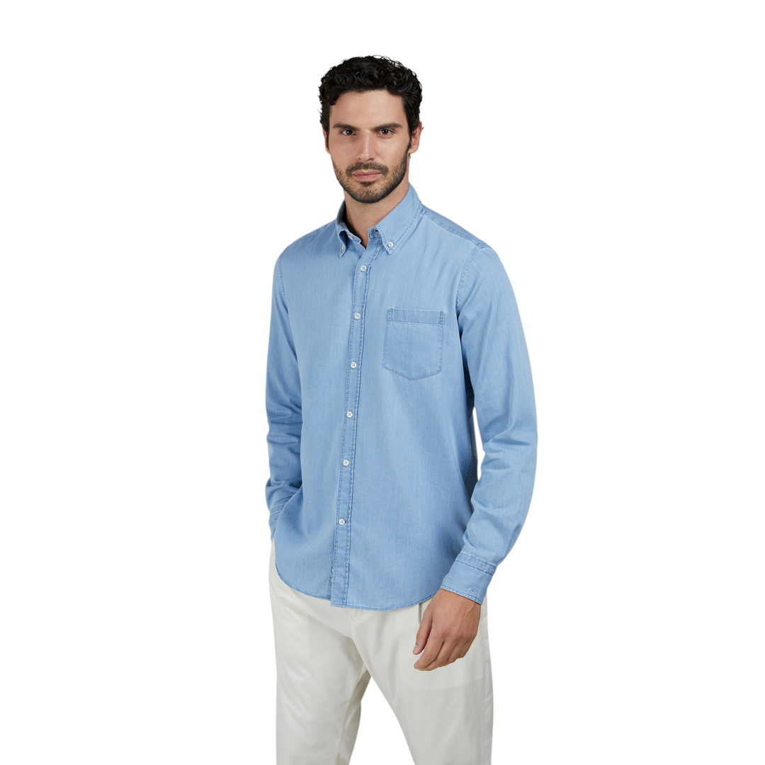 Giza Cotton Light Denim Shirt