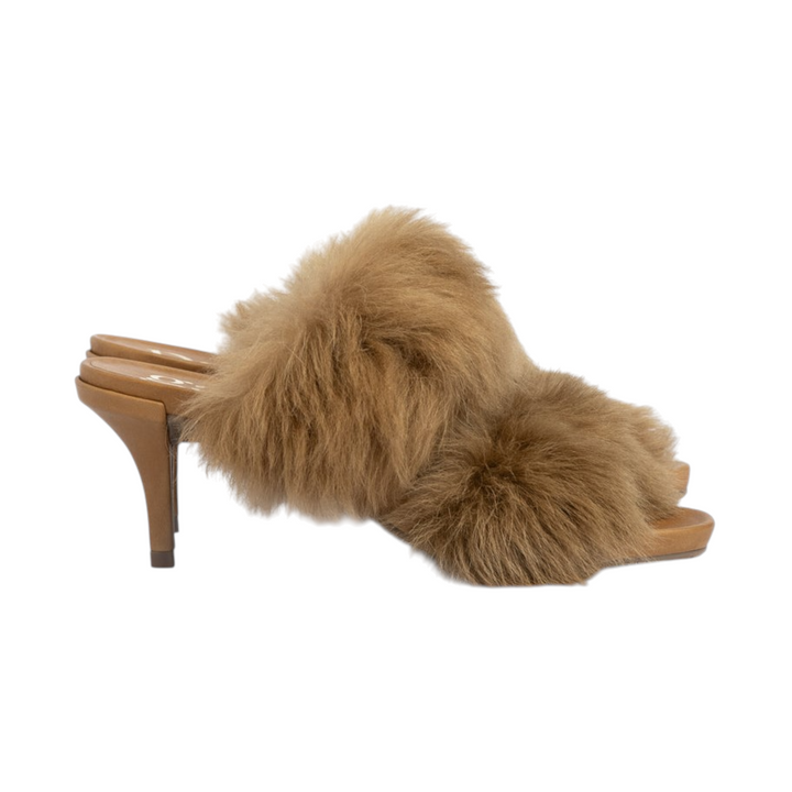 Cissy Sandal in Tan Suede Churra