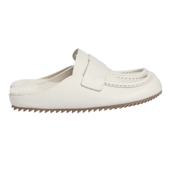 Bilma Mule in Basmati-Cervo Shearling