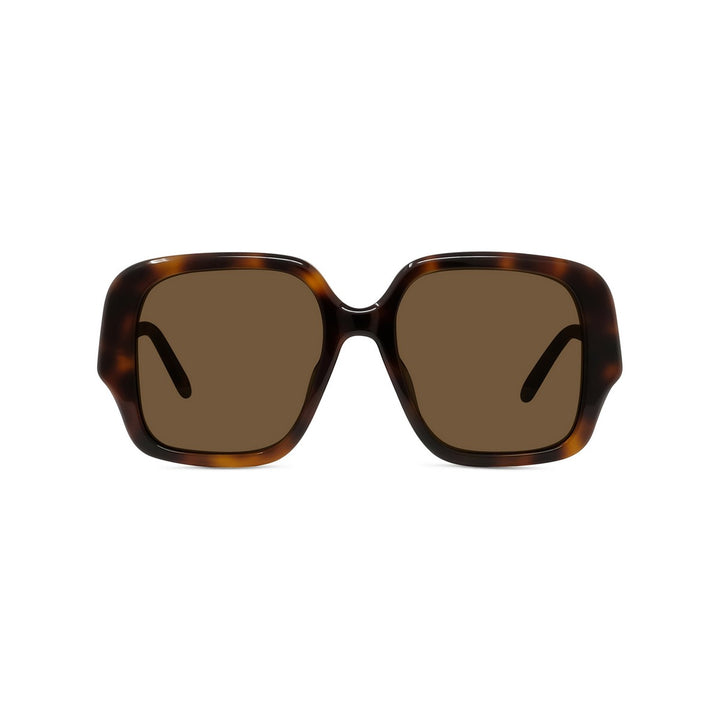 Shiny Dark Brown Havana Acetate Full rim Sunglasses LW40134U-52E
