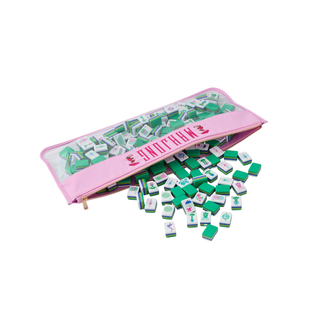 Cotton Candy Monkey Mahjong Bag