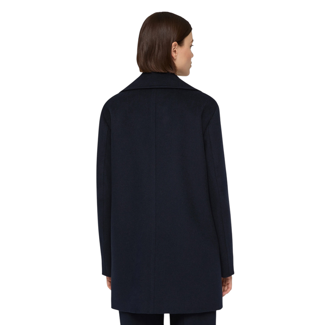 Double Breasted Peacoat in ink