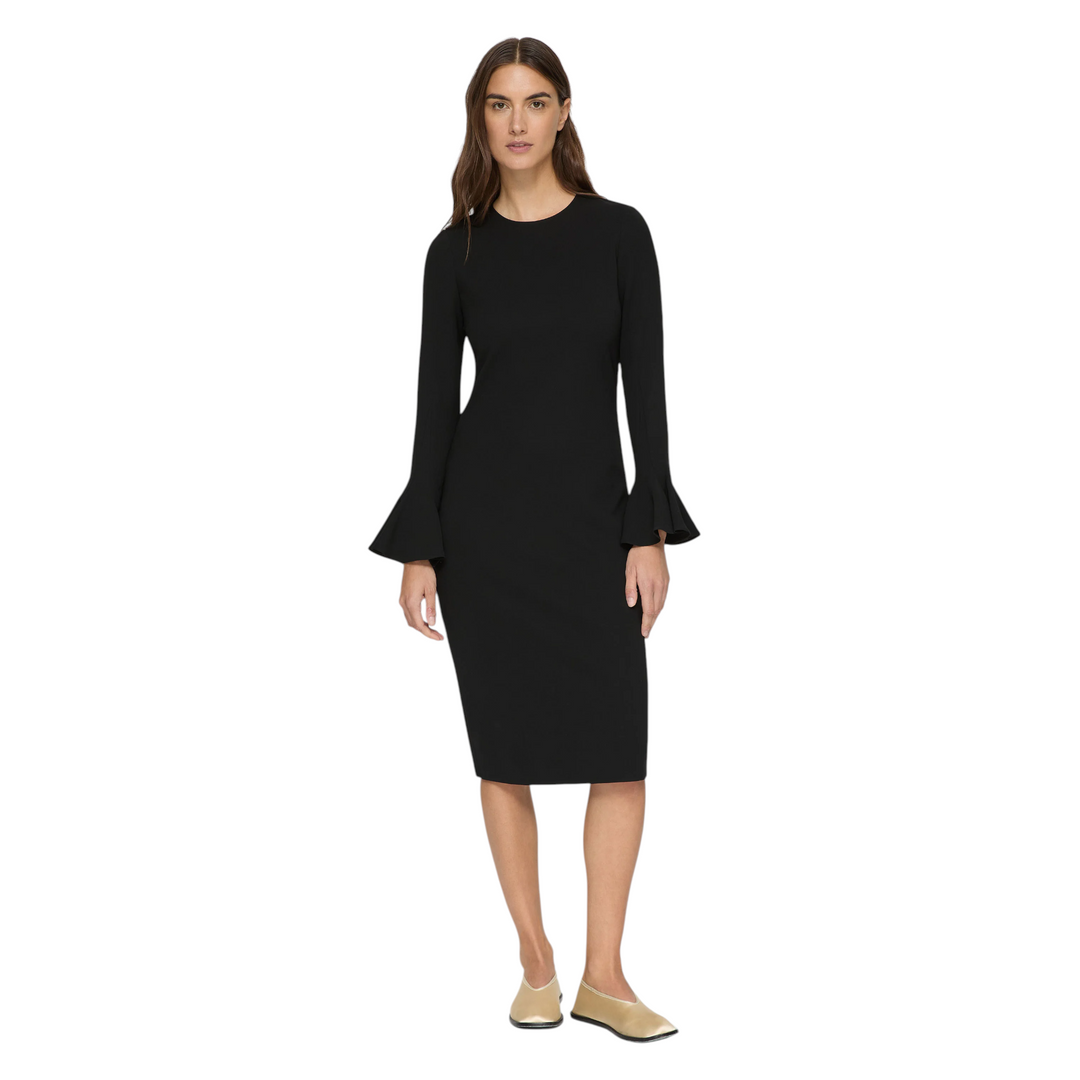 Long Sleeve Sheath Dress in Black