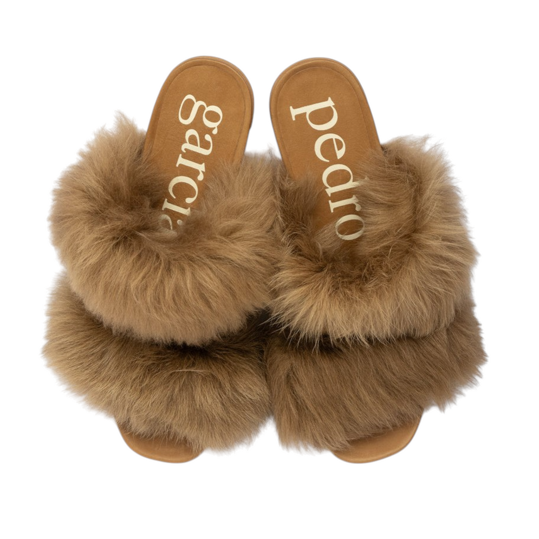 Cissy Sandal in Tan Suede Churra