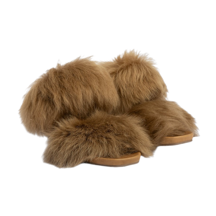 Cissy Sandal in Tan Suede Churra
