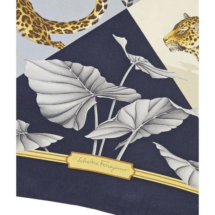 ANIMALI/JUNGLA/FELINI PONCHO - AVORIO/BLU