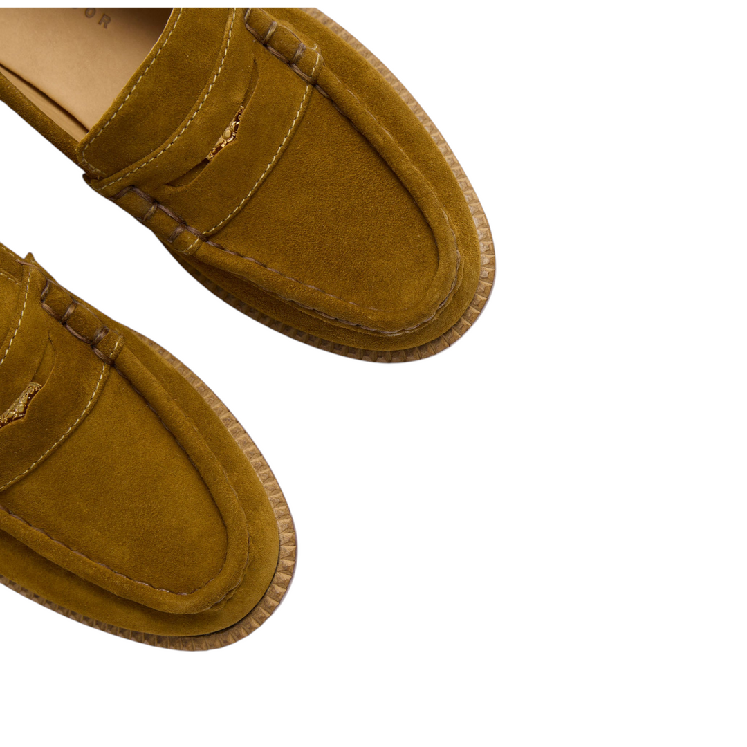 Elba Loafer in Bog Suede