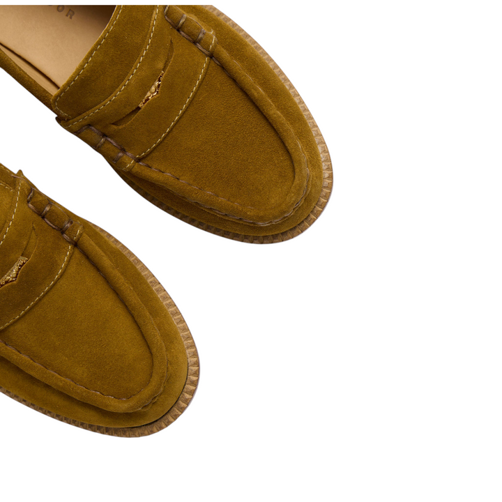 Elba Loafer in Bog Suede