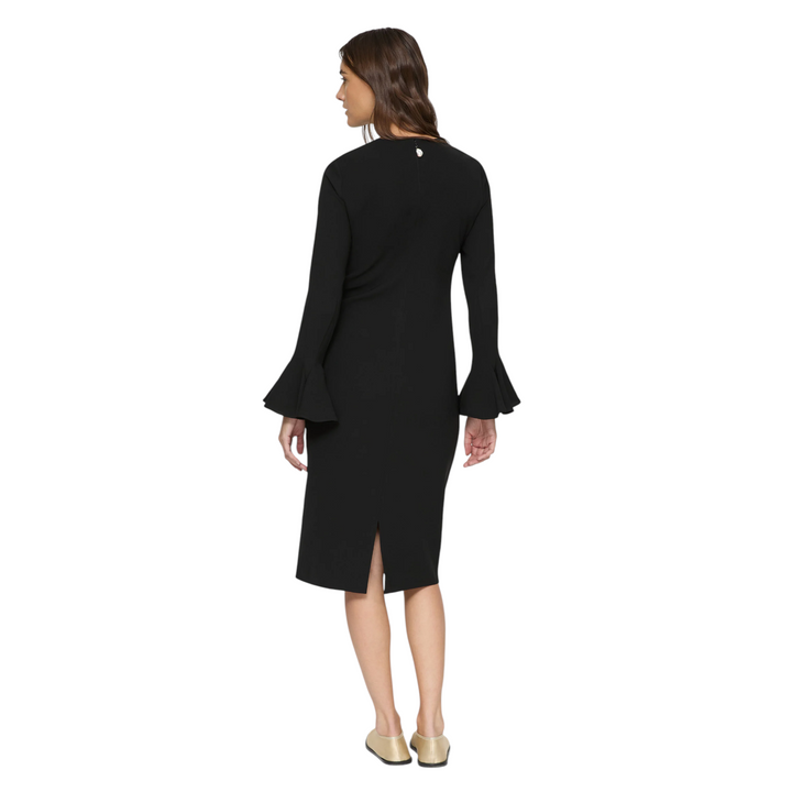 Long Sleeve Sheath Dress in Black