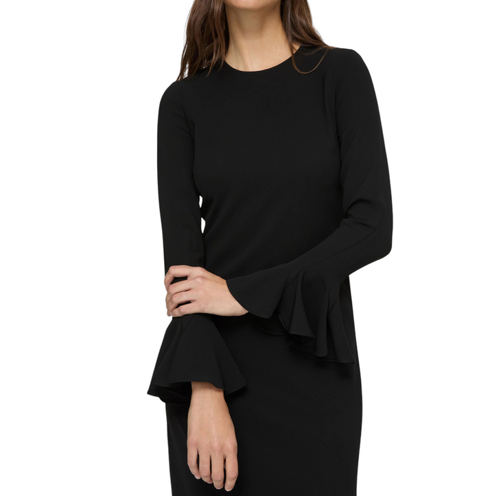 Long Sleeve Sheath Dress in Black