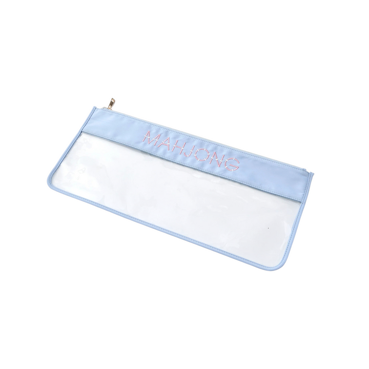 Light Blue Bamboo Mahjong Bag